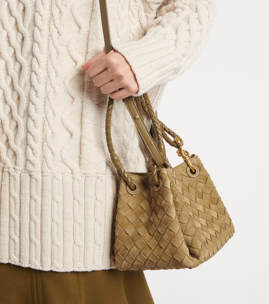 Bottega Veneta Parachute Small suede shoulder bag