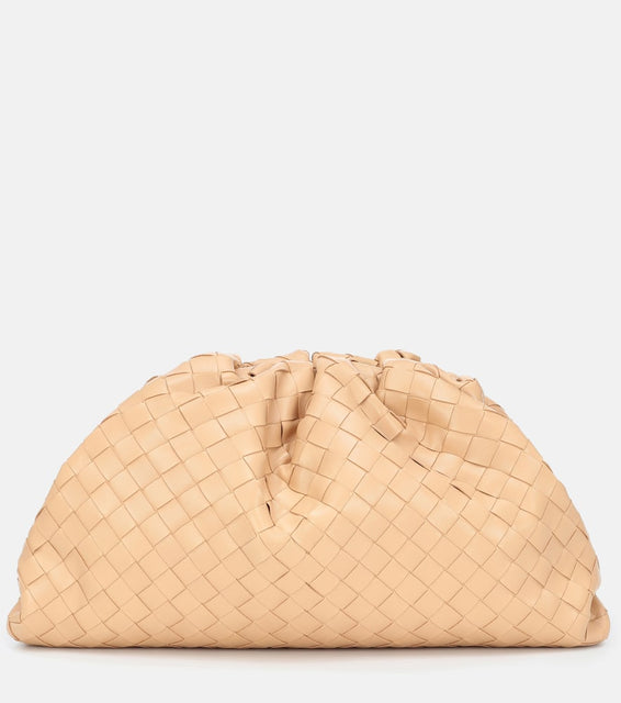 Bottega Veneta Pouch intrecciato leather clutch. Shop Bottega Veneta Clutches for women now.