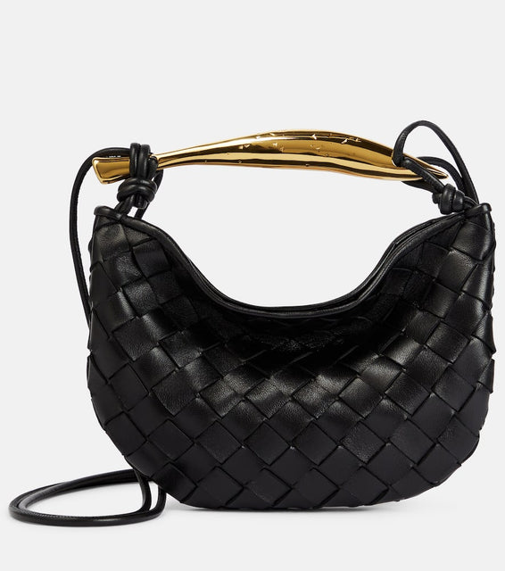 Bottega Veneta Sardine Baby Intrecciato leather shoulder bag. Shop Bottega Veneta Shoulder Bags for women now.