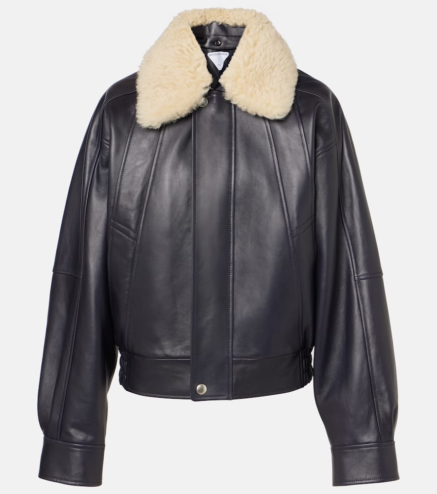 Bottega Veneta Shearling-trimmed leather blouson