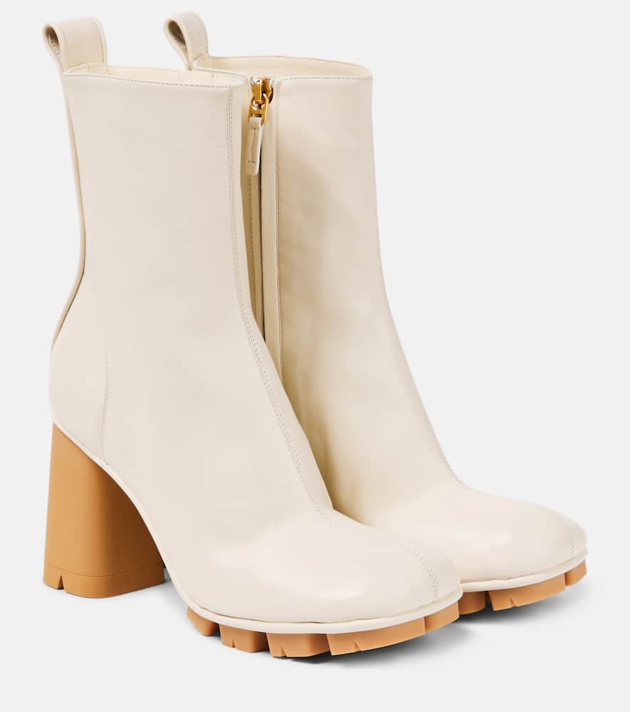 Bottega Veneta Shore leather ankle boots