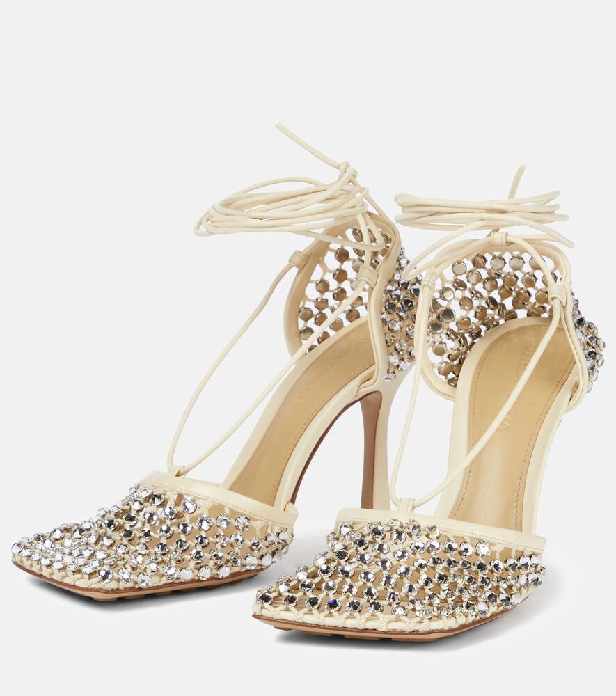Bottega Veneta Sparkle Stretch embellished sandals