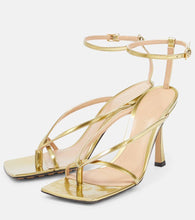 Bottega Veneta Stretch metallic leather sandals