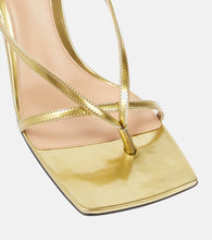 Bottega Veneta Stretch metallic leather sandals
