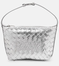 Bottega Veneta Wallace Intrecciato leather shoulder bag. Shop Bottega Veneta Top-Handle Bags for women now.