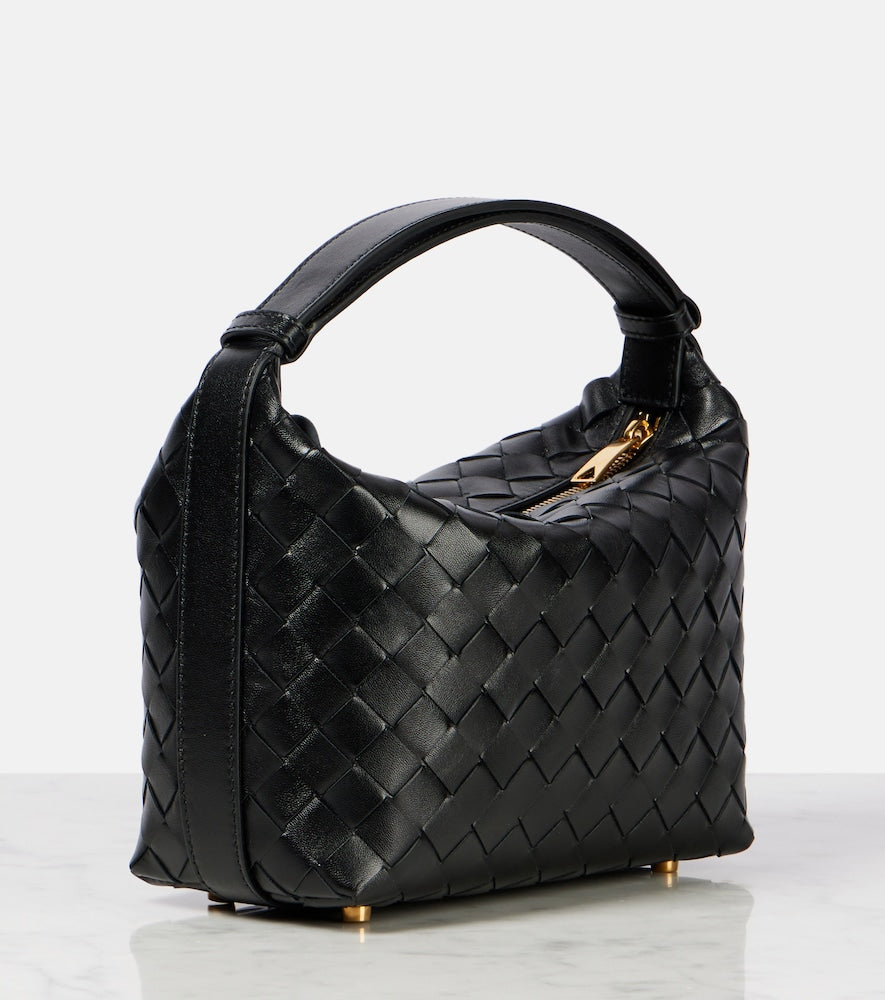 Bottega Veneta Wallace Mini Intrecciato leather shoulder bag