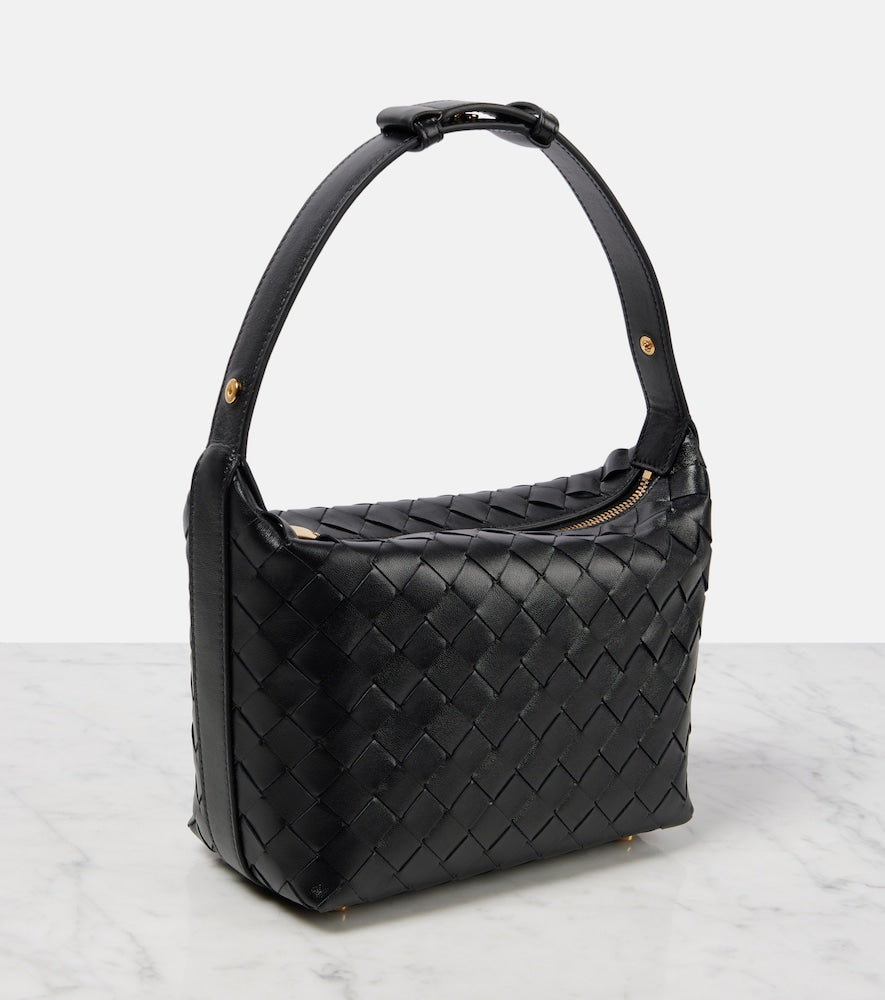 Bottega Veneta Wallace Mini Intrecciato leather shoulder bag