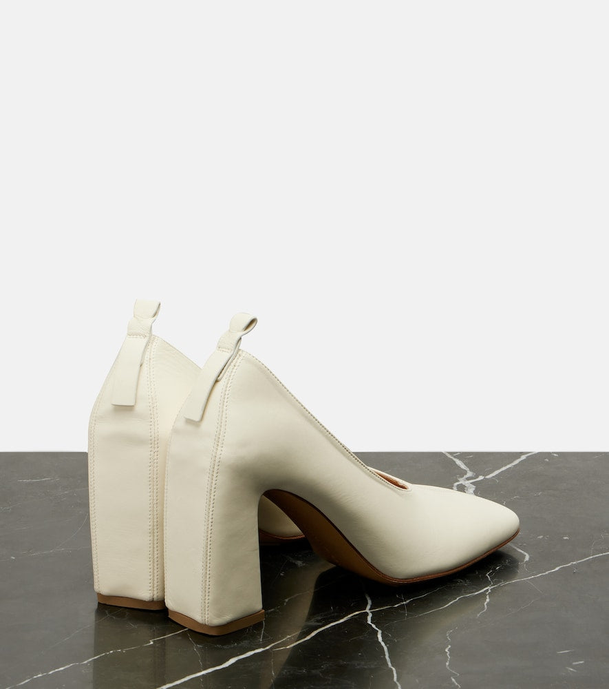 Bottega Veneta Allegra leather pumps (White) - High-Heel Pumps