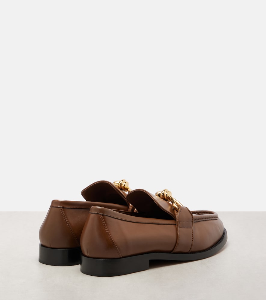 Bottega Veneta Astaire Knot leather loafers (Brown) - Loafers