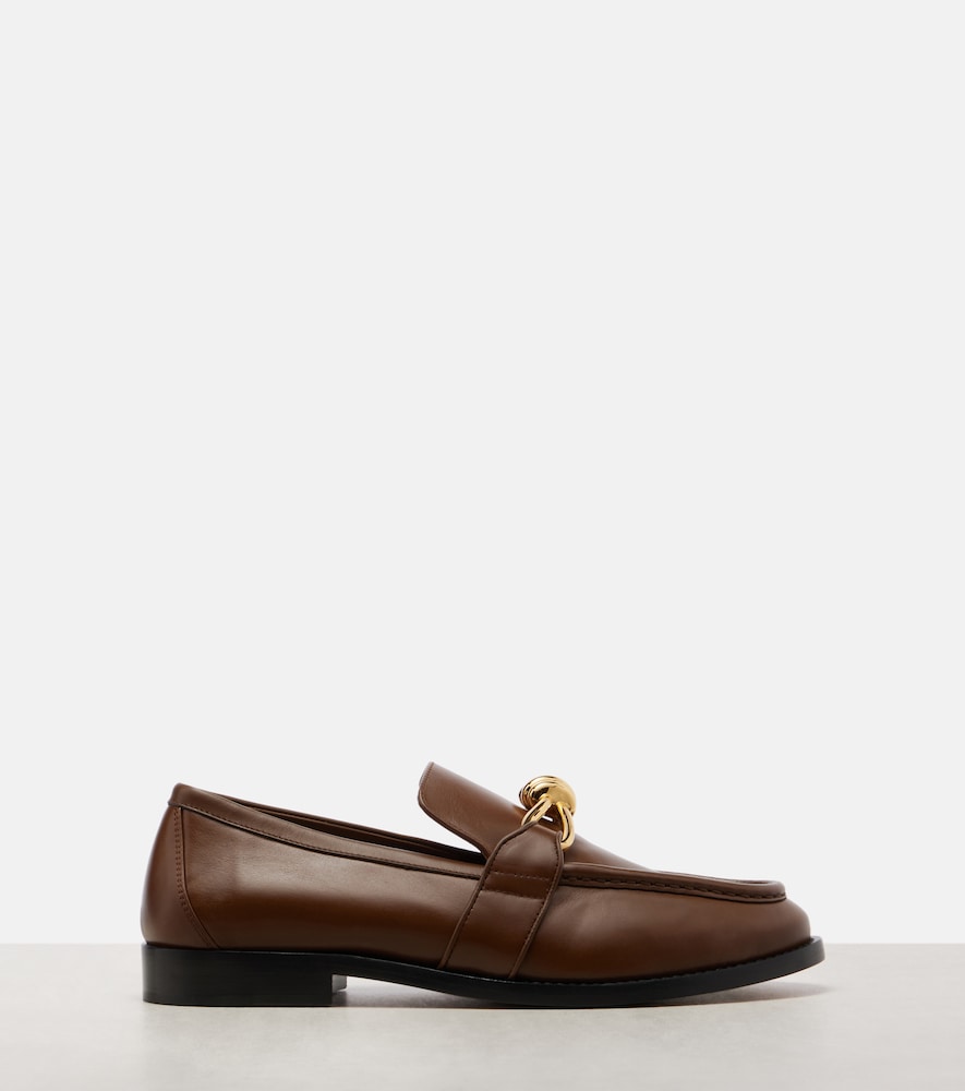 Bottega Veneta Astaire Knot leather loafers (Brown) - Loafers