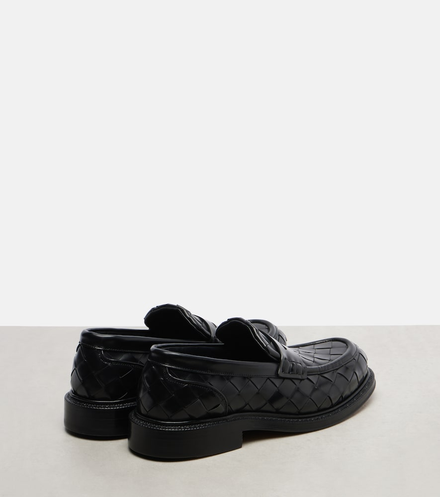 Bottega Veneta James Intrecciato leather loafers - Black Loafers