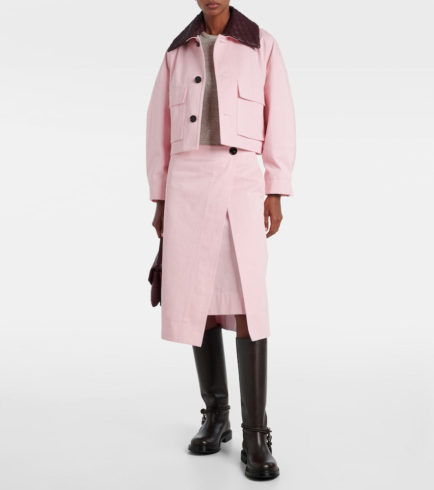 Brown Bottega Veneta James leather knee-high boots - Flat Boots