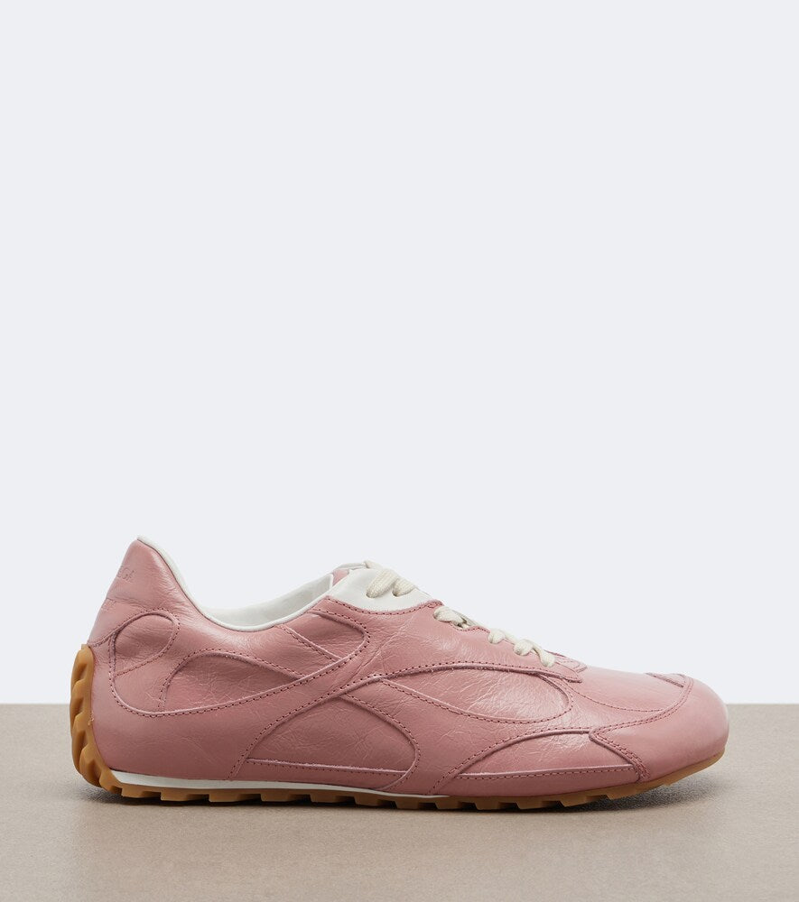 Bottega Veneta Orbit Flash leather sneakers (Pink) - Low-Top Sneakers