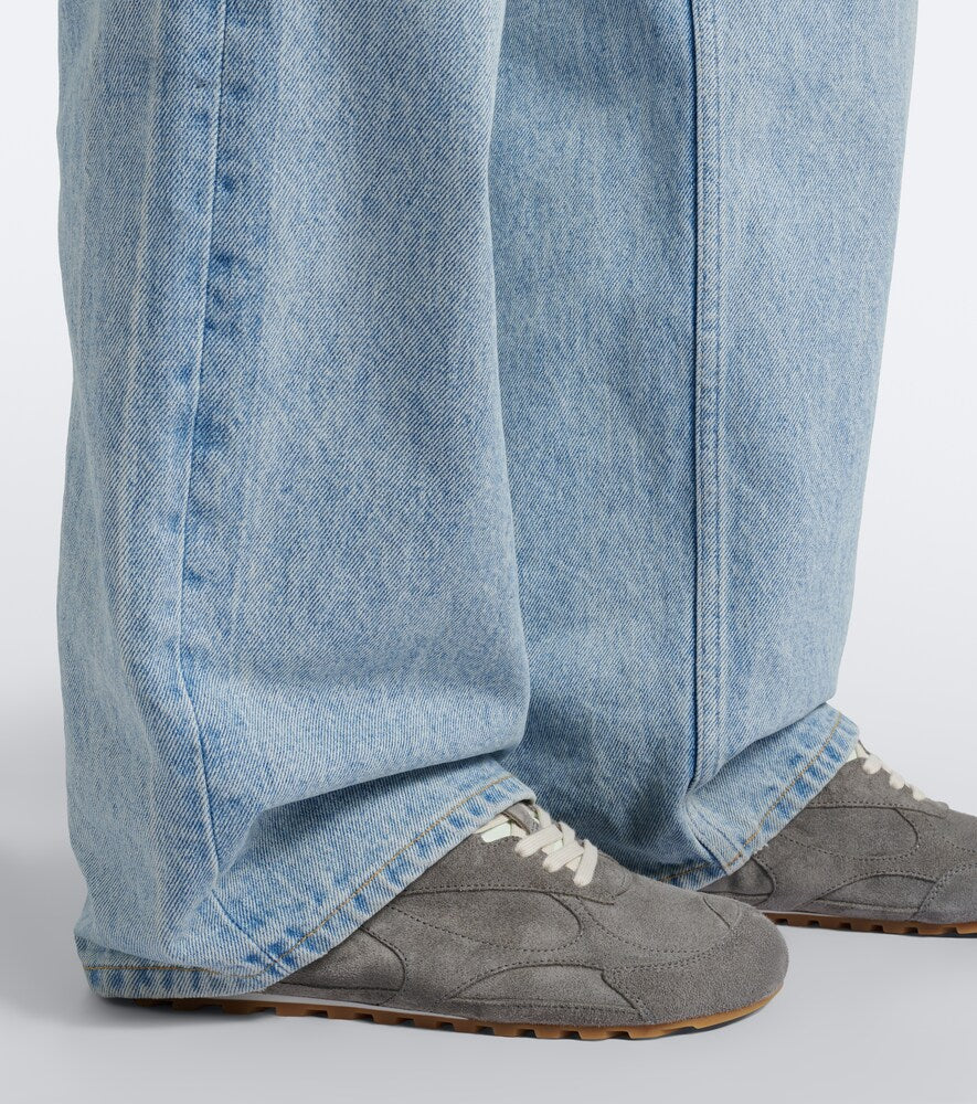 Bottega Veneta Orbit Flash suede sneakers - Grey Low-Top Sneakers