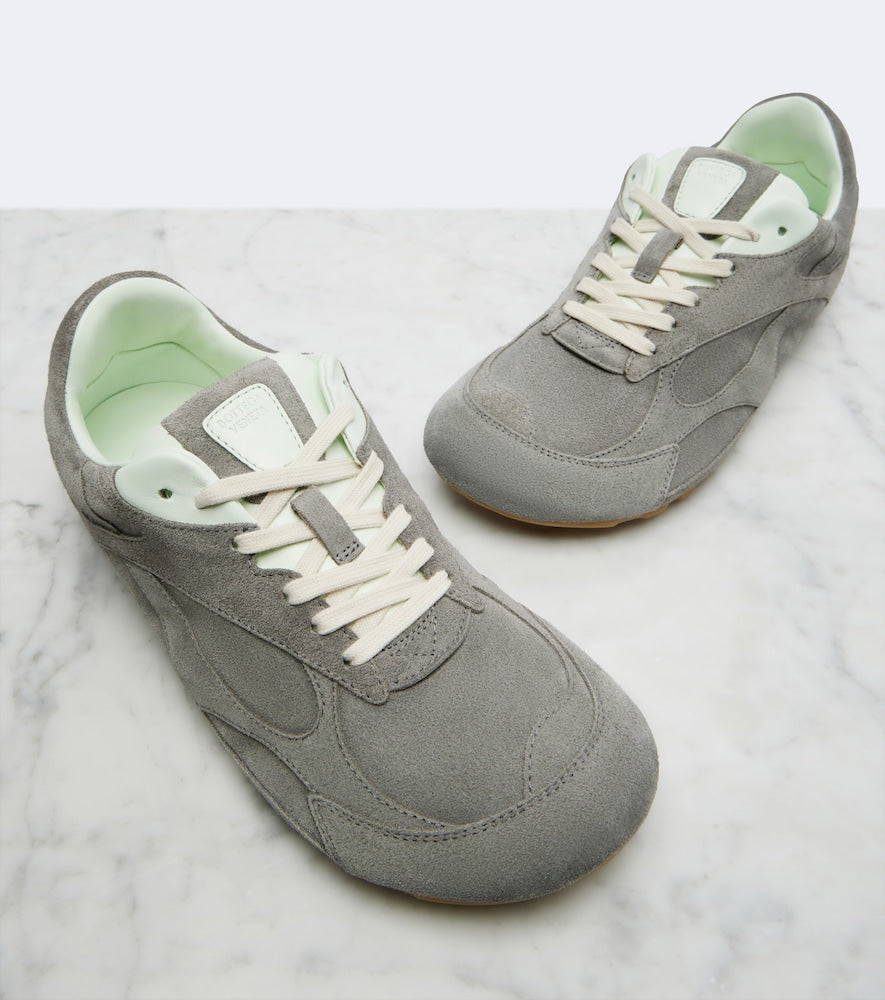 Bottega Veneta Orbit Flash suede sneakers - Grey Low-Top Sneakers