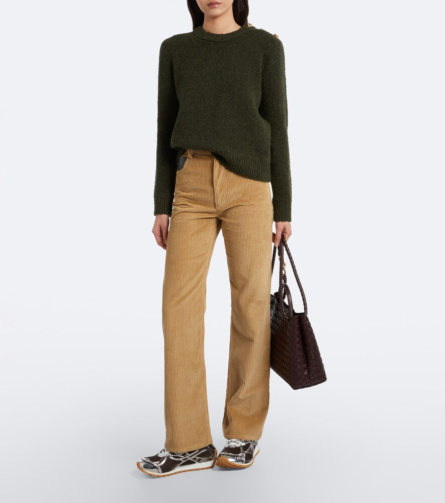 Bottega Veneta Orbit leather-trimmed sneakers in Brown - Low-Top Sneakers