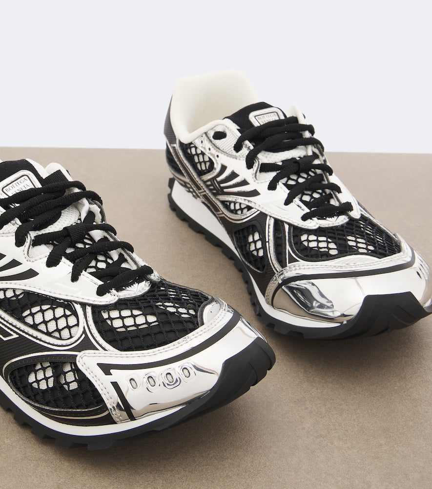 Silver Bottega Veneta Orbit metallic sneakers - Low-Top Sneakers