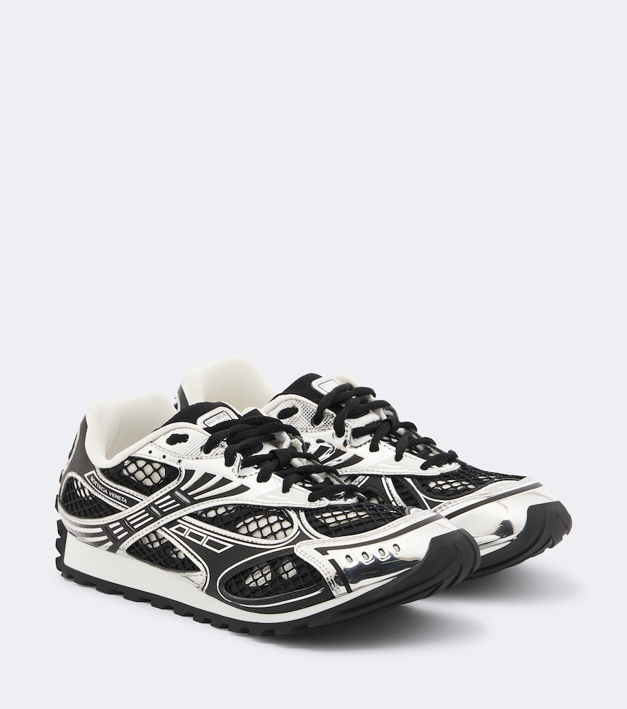 Silver Bottega Veneta Orbit metallic sneakers - Low-Top Sneakers