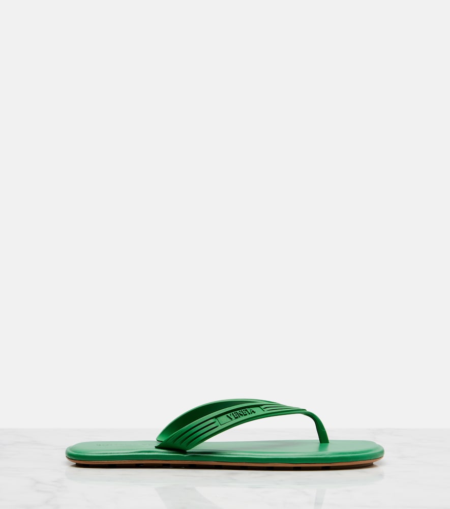 Green Bottega Veneta Sampieri thong sandals - Flat Sandals