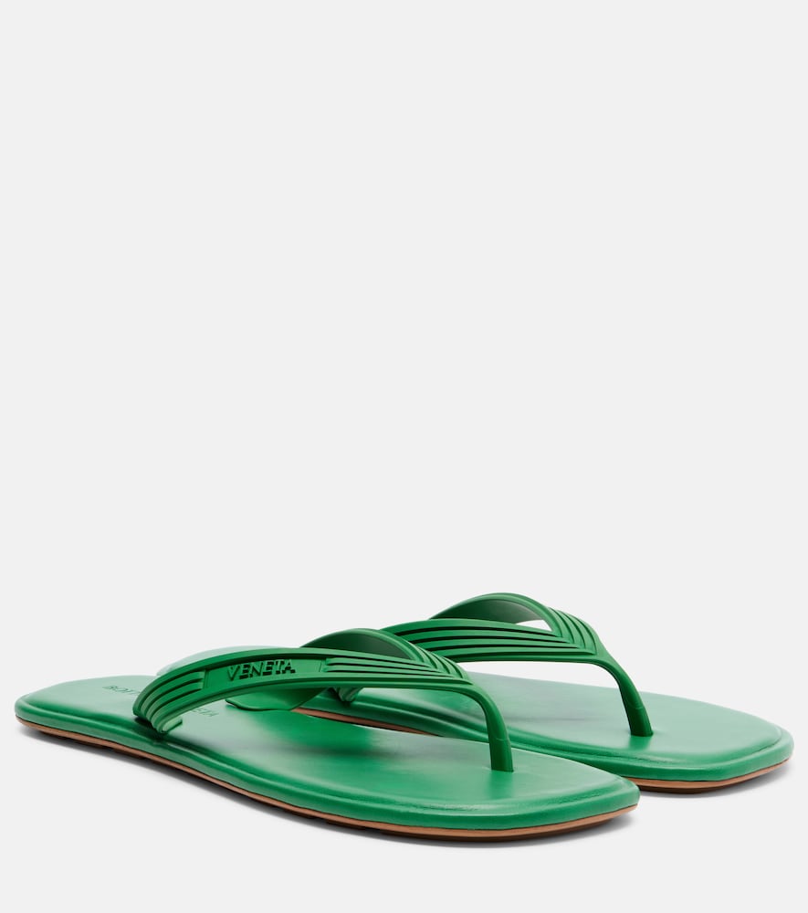 Green Bottega Veneta Sampieri thong sandals - Flat Sandals