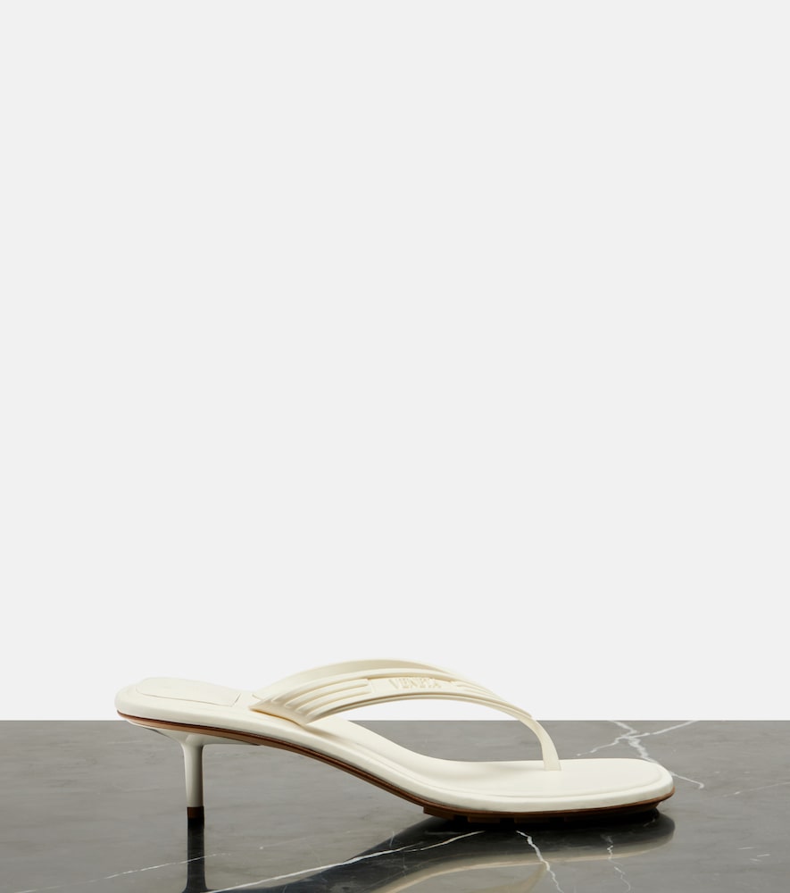 White Bottega Veneta Sampieri thong sandals - Heeled Sandals