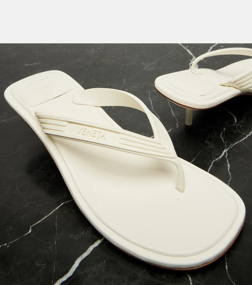 White Bottega Veneta Sampieri thong sandals - Heeled Sandals