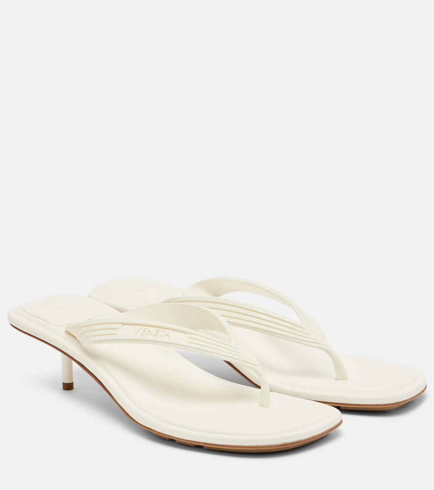 White Bottega Veneta Sampieri thong sandals - Heeled Sandals