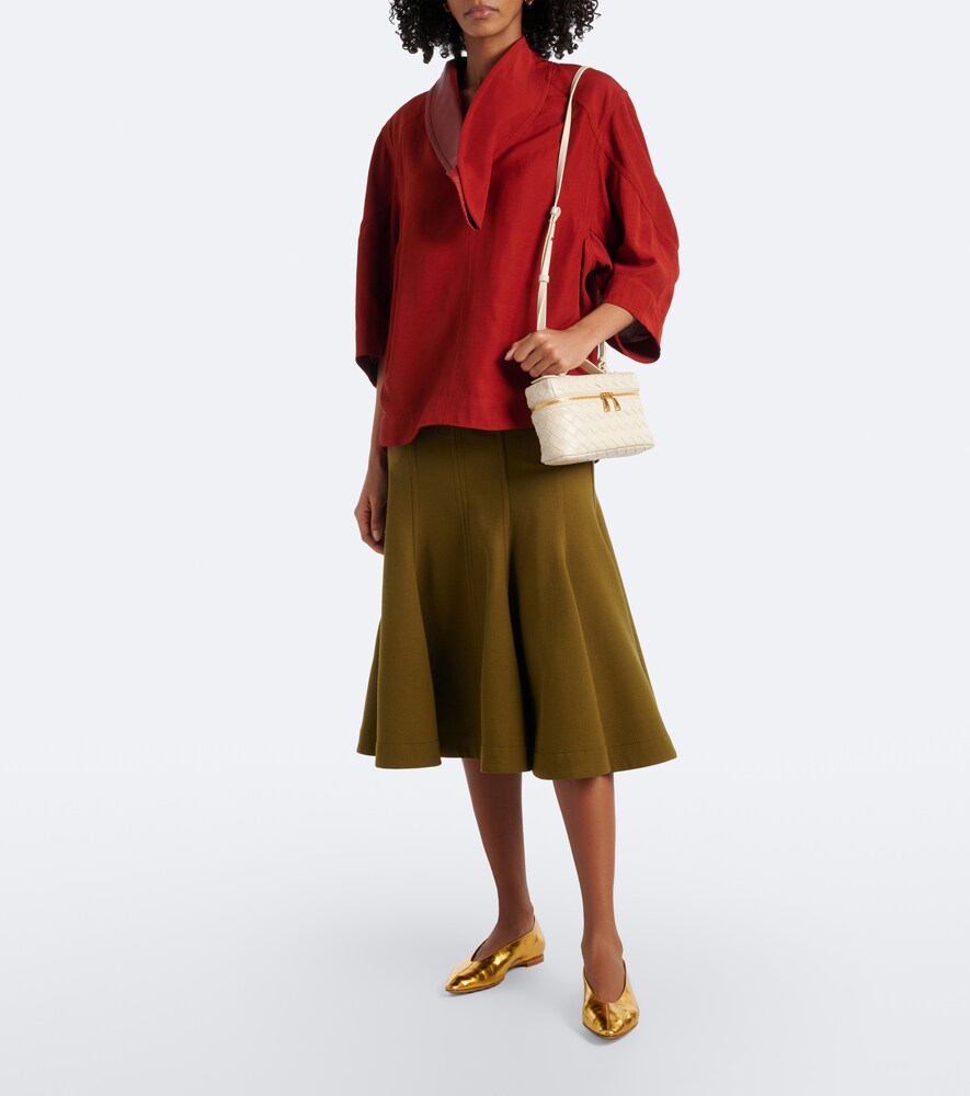 Bottega Veneta Sofia metallic leather ballet flats in Gold - Ballerina Flats