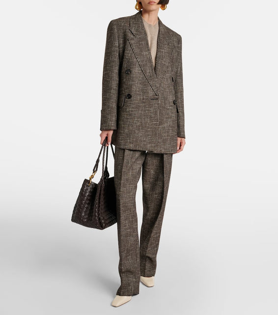 Bottega Veneta Wool and cotton-blend moulin√É¬© blazer
