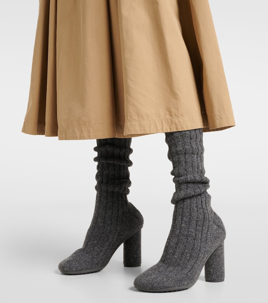 Bottega Veneta Wool-blend knee-high sock boots