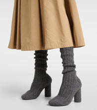 Bottega Veneta Wool-blend knee-high sock boots