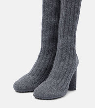 Bottega Veneta Wool-blend knee-high sock boots