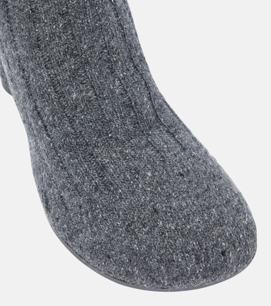 Bottega Veneta Wool-blend knee-high sock boots