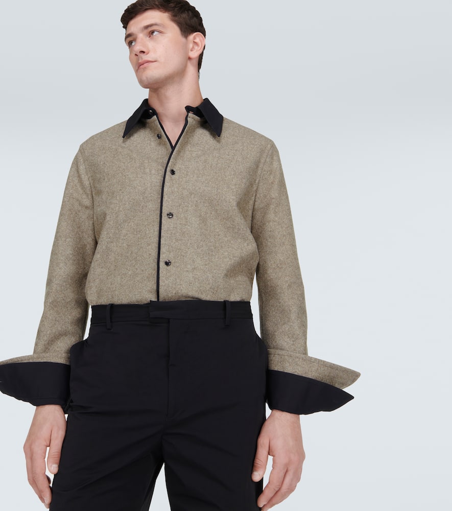 Bottega Veneta Wool flannel overshirt