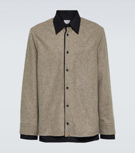 Bottega Veneta Wool flannel overshirt