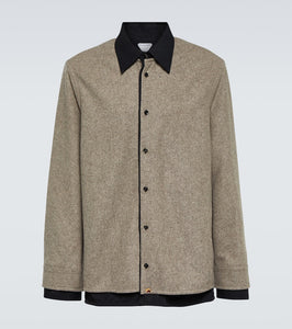 Bottega Veneta Wool flannel overshirt