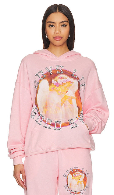 Boys Lie Goodbye Again Boyfriend Hoodie in Rose - Sweat à capuche petit ami Lie Goodbye Again pour garçons en rose - 男孩再次告别男友玫瑰色连帽衫 - Jungen Lie Goodbye Again Boyfriend-Kapuzenpullover in Rosa - Boys Lie Goodbye Again 보이프렌드 후디 - Felpa con cappuccio da ragazzo Lie Goodbye Again in rosa