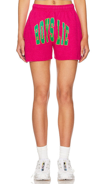 Boys Lie Pucker Up Brady Shorts in Pink - Short Lie Pucker Up Brady pour garçon en rose - 男孩 Lie Pucker Up Brady 粉色短裤 - Lie Pucker Up Brady-Shorts für Jungen in Rosa - 남아 Lie Pucker Up Brady 쇼츠 핑크 색상 - Pantaloncini Brady Lie Pucker Up da ragazzo in rosa