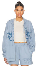 Boys Lie Read The Signs Harley Hoodie in Blue
