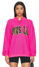 Boys Lie Spunk Thermal Henley Crewneck in Fuchsia