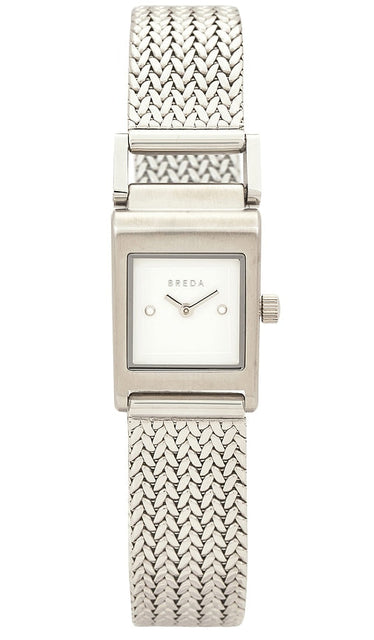 Breda Revel Tethered Watch in Metallic Silver