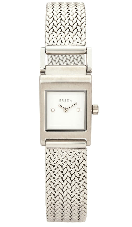 Breda Revel Tethered Watch in Metallic Silver