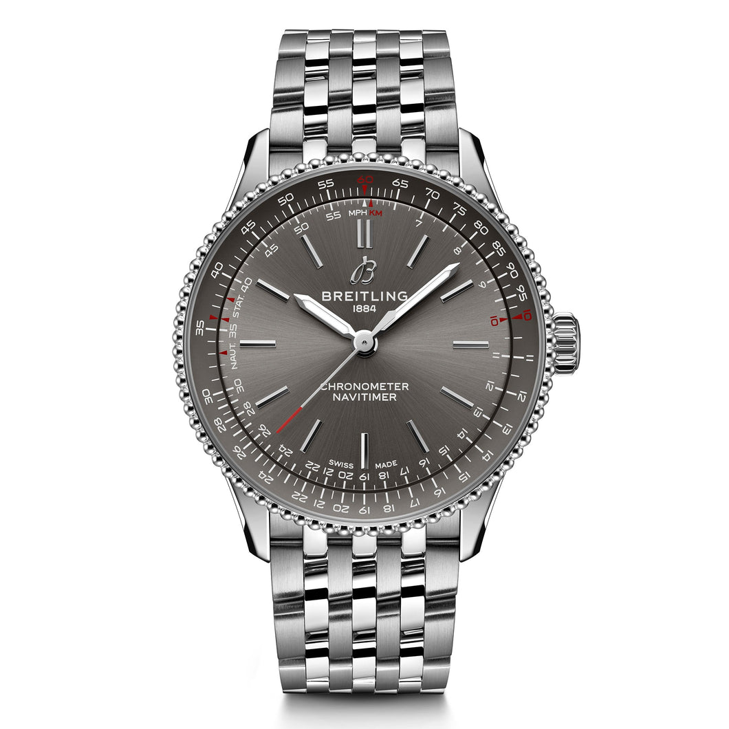 Breitling Navitimer Automatic 36 Anthracite Dial Stainless Steel Watch 36mm - A17327381B1A1