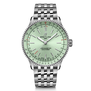Breitling Navitimer Automatic 36 Mint Green Dial Stainless Steel Watch 36mm - A17327361L1A1