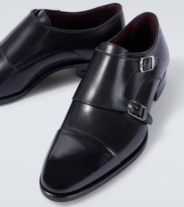 Brioni Leather monk strap shoes