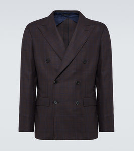Brioni Prince of Wales checked wool blazer