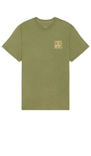 Brixton Alpha Square Short Sleeve Standard Tee in Olive