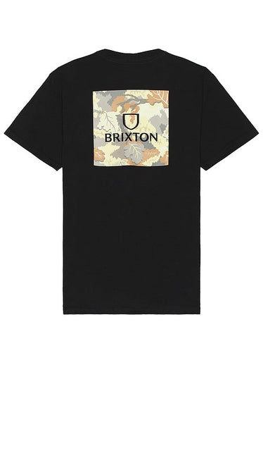 Brixton Alpha Square Tee in Black