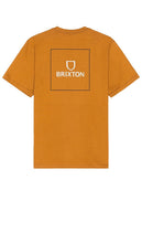 Brixton Alpha Square Tee in Orange