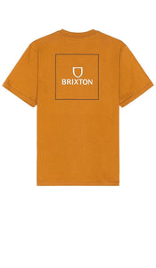 Brixton Alpha Square Tee in Orange